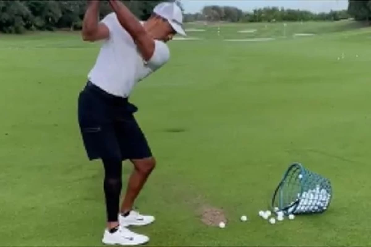 La imagen de Tiger Woods, deseoso de volver
