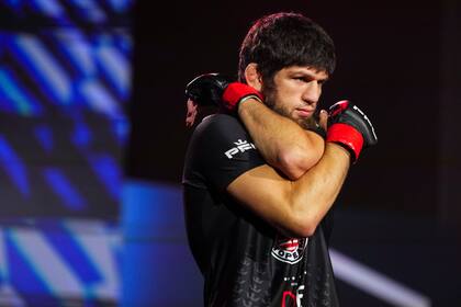 La imagen de Timur Khizriev antes de una pelea en Sioux Falls, South Dakota