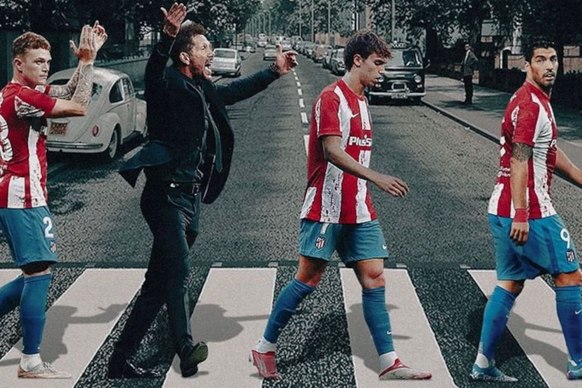 La imagen del Atlético de Madrid imitando a Los Beatles