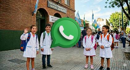 La imagen del "modo vuelta al cole" de WhastApp se puede generar con inteligencia artificial