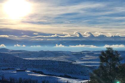 La imagen del momento se viralizó por el impresionante fenómeno (Foto Facebook Rachel Gordon)