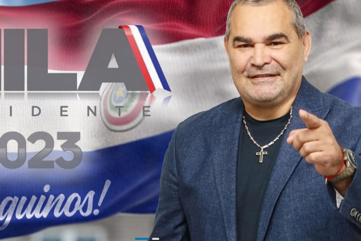 La imagen oficial de la campaña de Chilavert para la presidencia