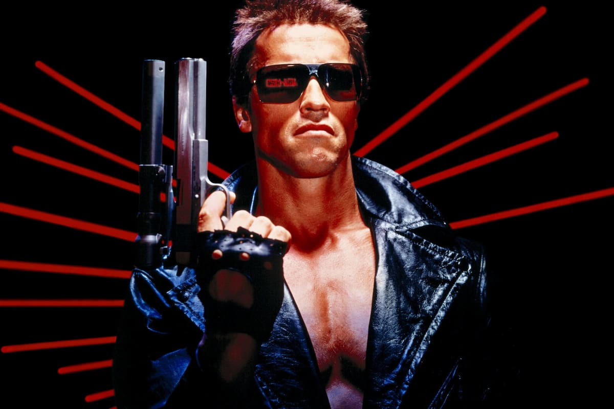 La imagen promocional de la película Terminator, de 1984