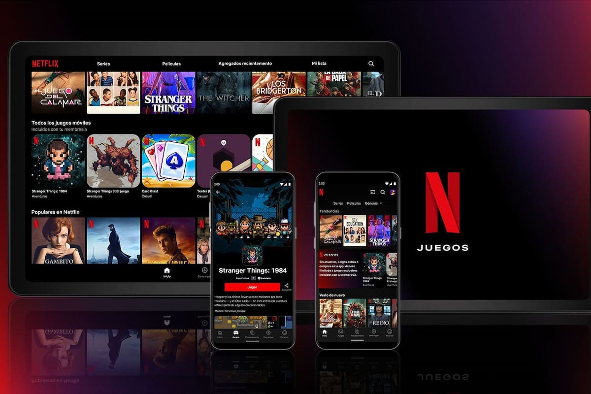 La imagen promocional de Netflix Juegos en varias plataformas disponibles