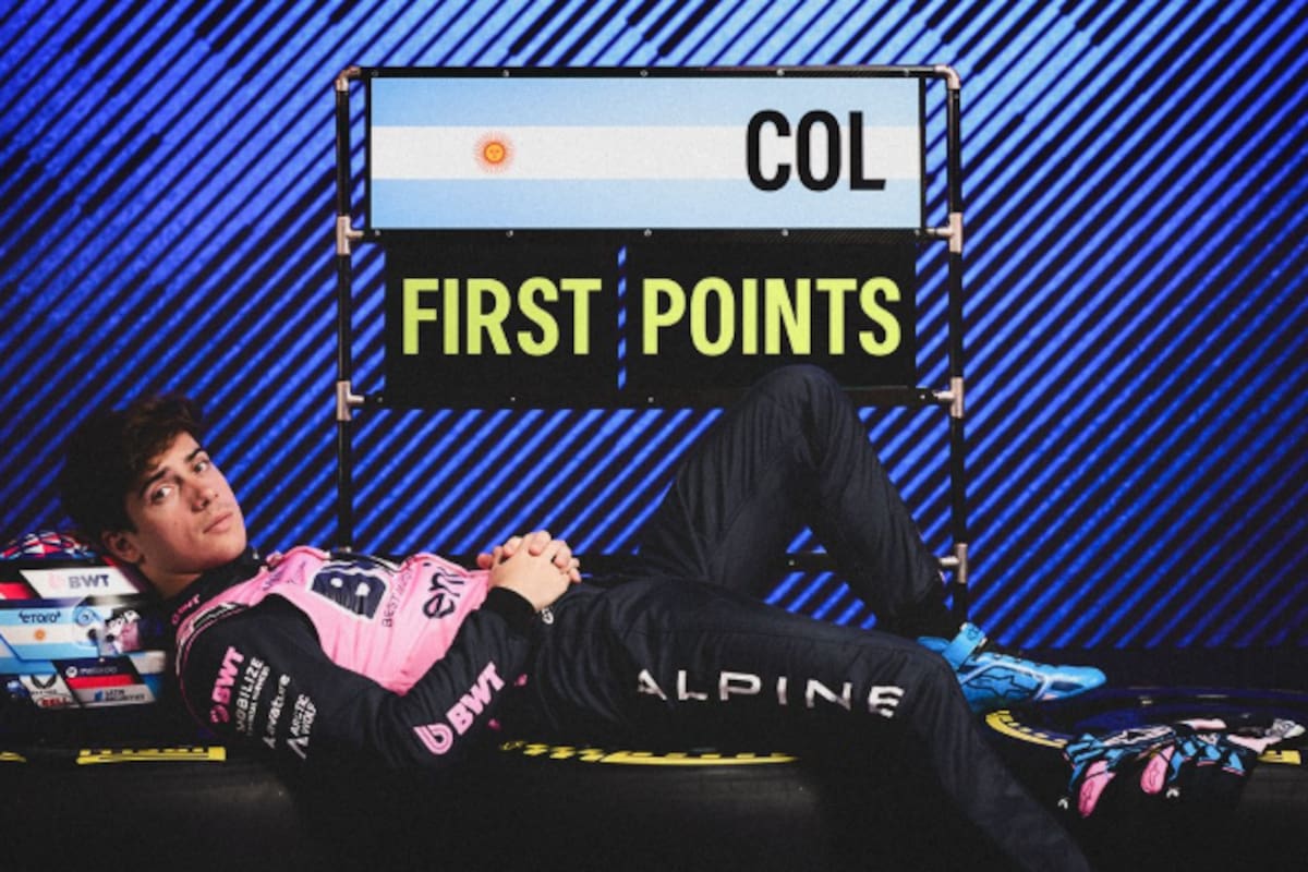 La imagen publicada en la cuenta oficial de Alpine: el primer punto para Franco Colapinto en 2026; no sumaba desde Williams, en 2024