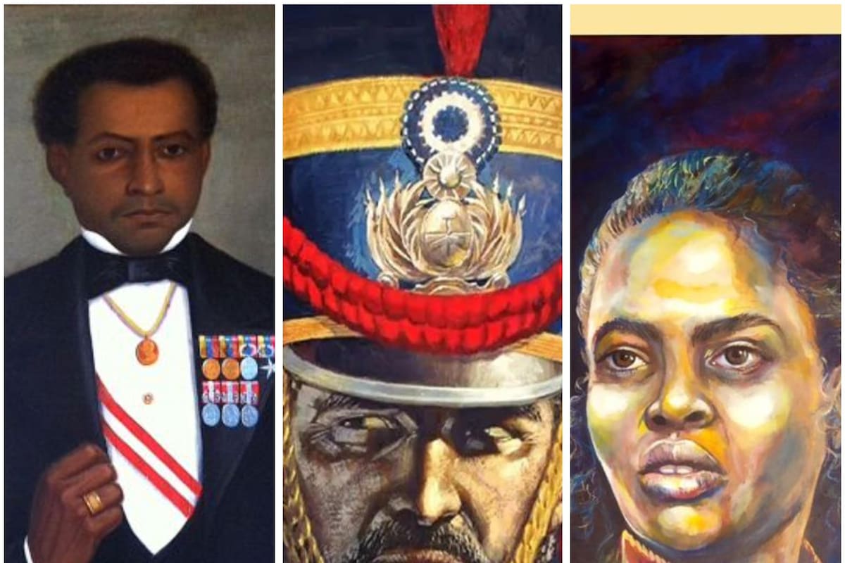 La imagen que compartió la vicepresidenta Victoria Villarruel de Bernardo de Monteagudo, Juan Bautista Cabral y Remedios del Valle