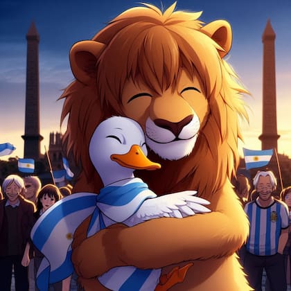 La imagen que compartió Milei tras el acuerdo con Bullrich
