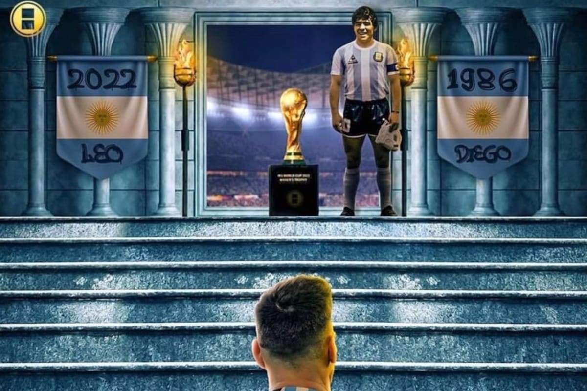 La imagen que compartió Novak Djokovic para honrar a Lionel Messi por ganar el Mundial de Qatar