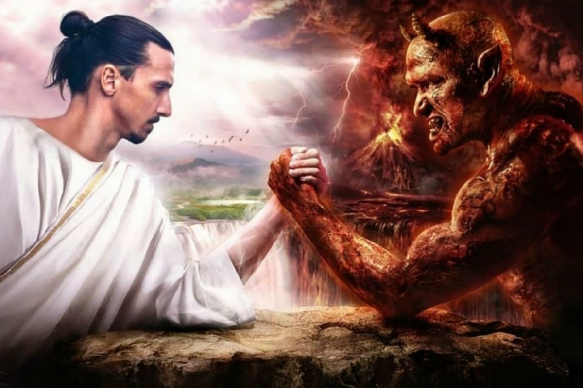 La imagen que posteó Ibrahimovic en su cuenta de Twitter en relación a su regreso a Milan