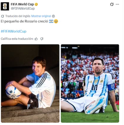 La imagen que publicó FIFA