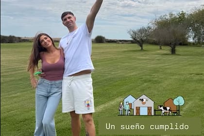 La imagen que subió Mandinha, la esposa de Emiliano "Dibu" Martínez, en su nueva casa