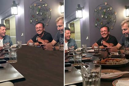 La imagen real, a la derecha, y la que se distribuyó a la prensa, a la izquierda. Con los rudimentos del Photoshop, se borró el sushi para "maquillar" la realidad. El hecho ocurrió en diciembre de 2016