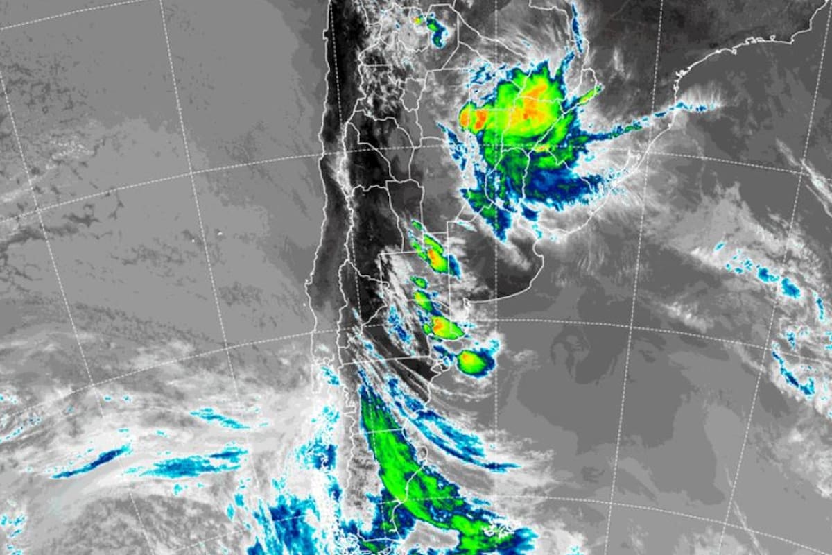 La imagen satelital para este jueves 14 de diciembre