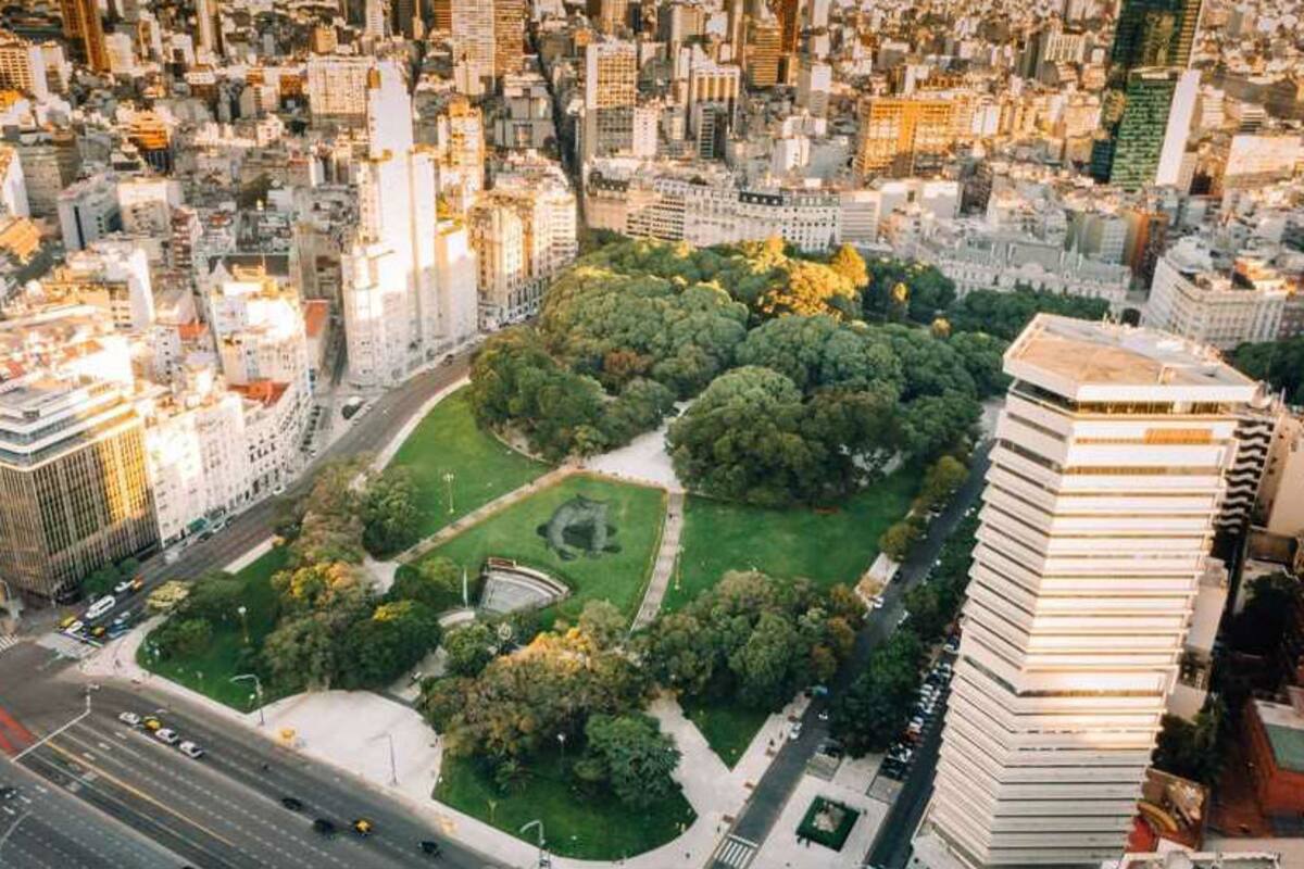 La imagen se ve desde el cielo