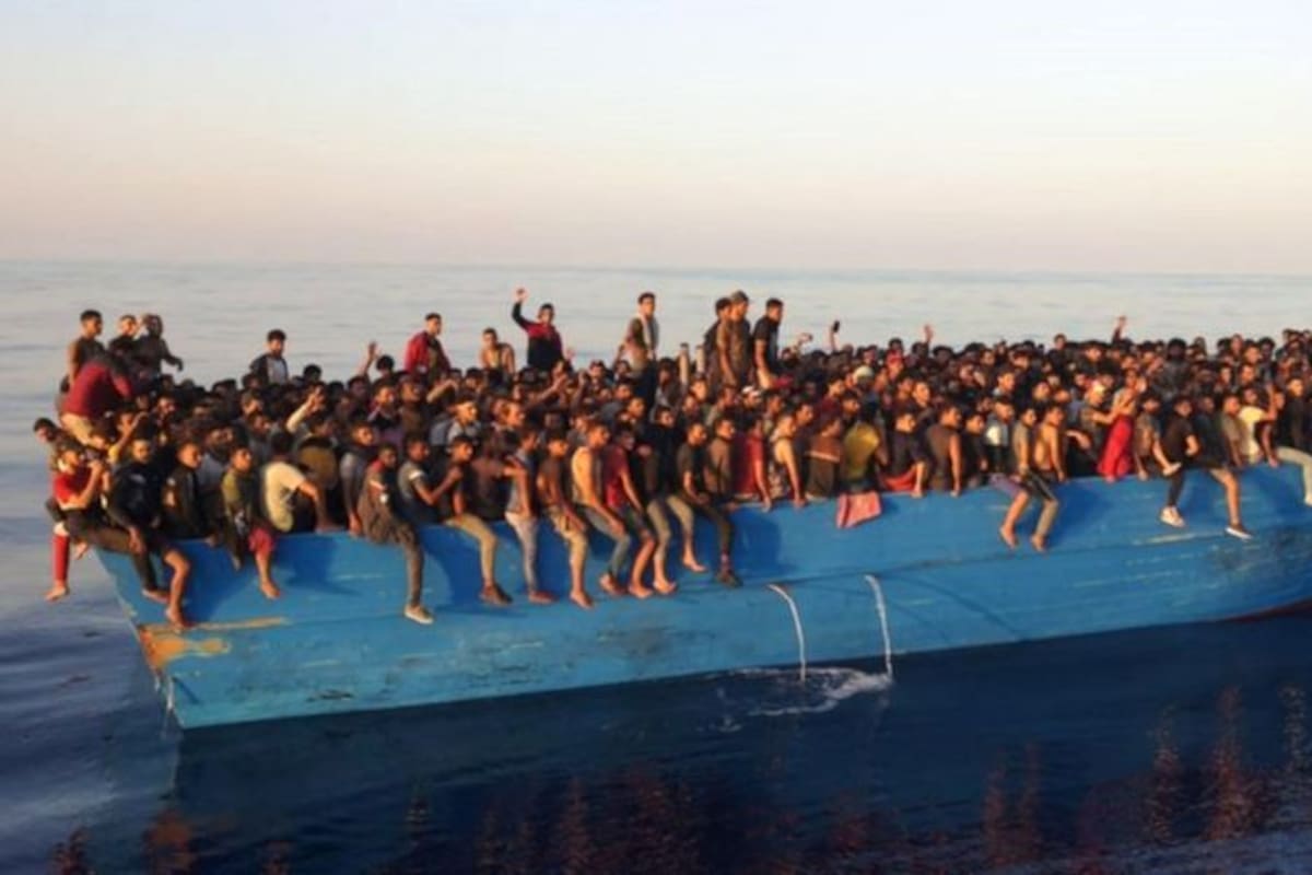 La impactante foto de los migrantes