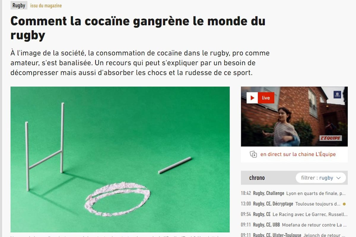 La impactante ilustración del diario L'Equipe