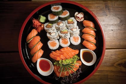 La impecables piezas de sushi del comedor Nikkai.