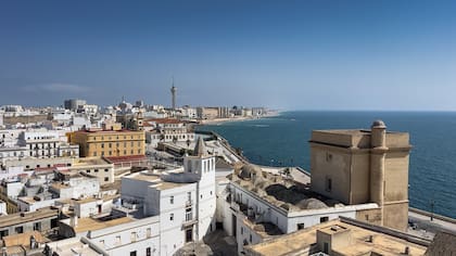 La imponente vista que regala la Torre del Reloj, en la Catedral.