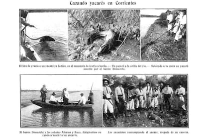 La inauguración de la Ciudad de Invierno, en 1913, contó con una excrusión de yacarés