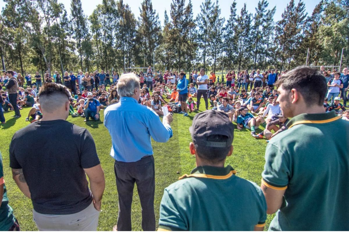 La inauguración de una cancha del Virreyes Rugby Club