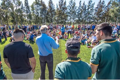 La inauguración de una cancha del Virreyes Rugby Club