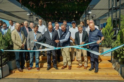 La inauguración del stand.