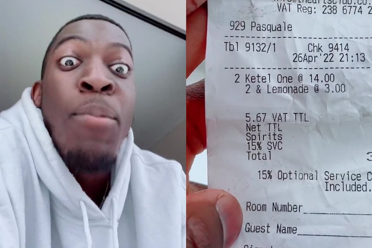 La indignación del usuario por lo que pagó en el bar