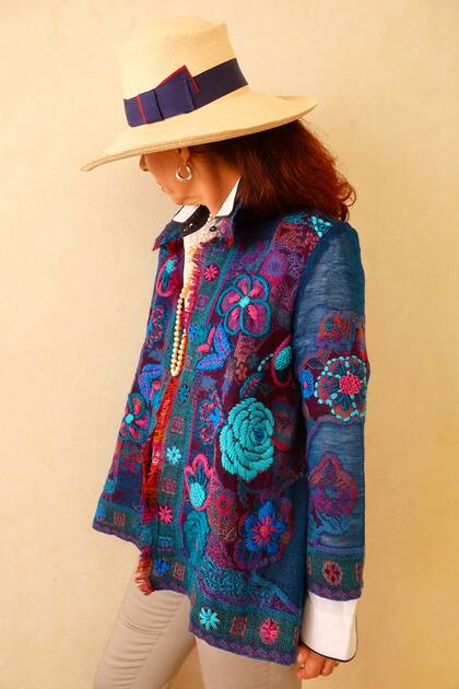 La indumentaria tiene lana merino, baby alpaca y cashmere