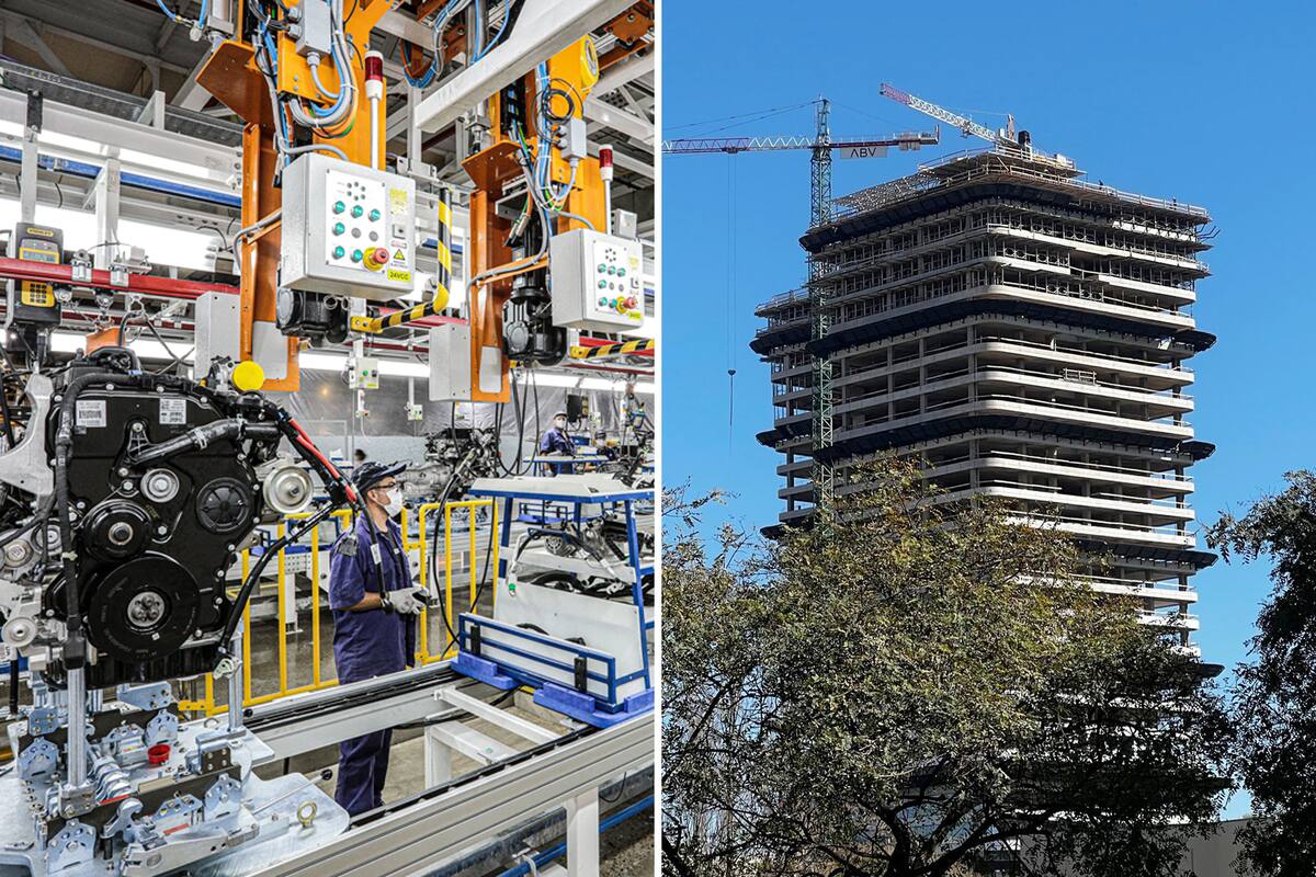 La industria y la construcción tuvieron una expansión marginal en agosto de 2025