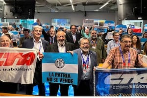 La inédita confluencia de dirigentes de la CGT y las dos CTA en Suiza en un acto en un salón de Naciones Unidas contra Milei