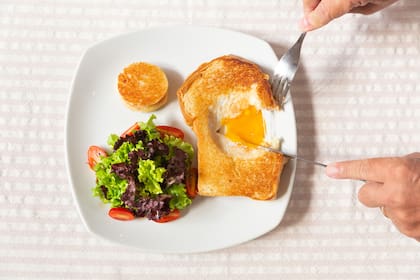 La infaltable croque madame.