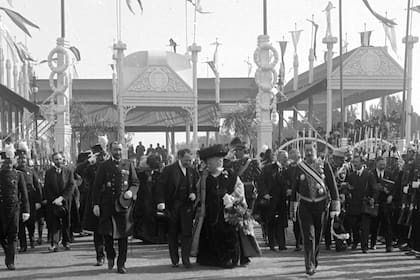 La Infanta Isabel visitó la Argentina con motivo del Centenario, en mayo de 1910.