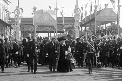 La Infanta Isabel visitó la Argentina con motivo del Centenario, en mayo de 1910.