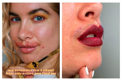 La influencer británica Joanna Kenny se tiñe el bozo y muestra el bello corporal para derribar los estereotipos de belleza
