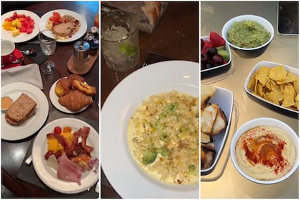 La influencer capturó todas las comidas que consumió junto a sus amigas