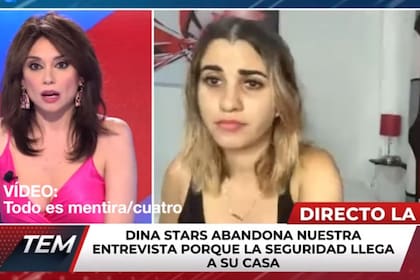 La influencer Dina Stars, antes de dar por terminada la entrevista