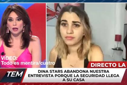 La influencer Dina Stars, antes de dar por terminada la entrevista