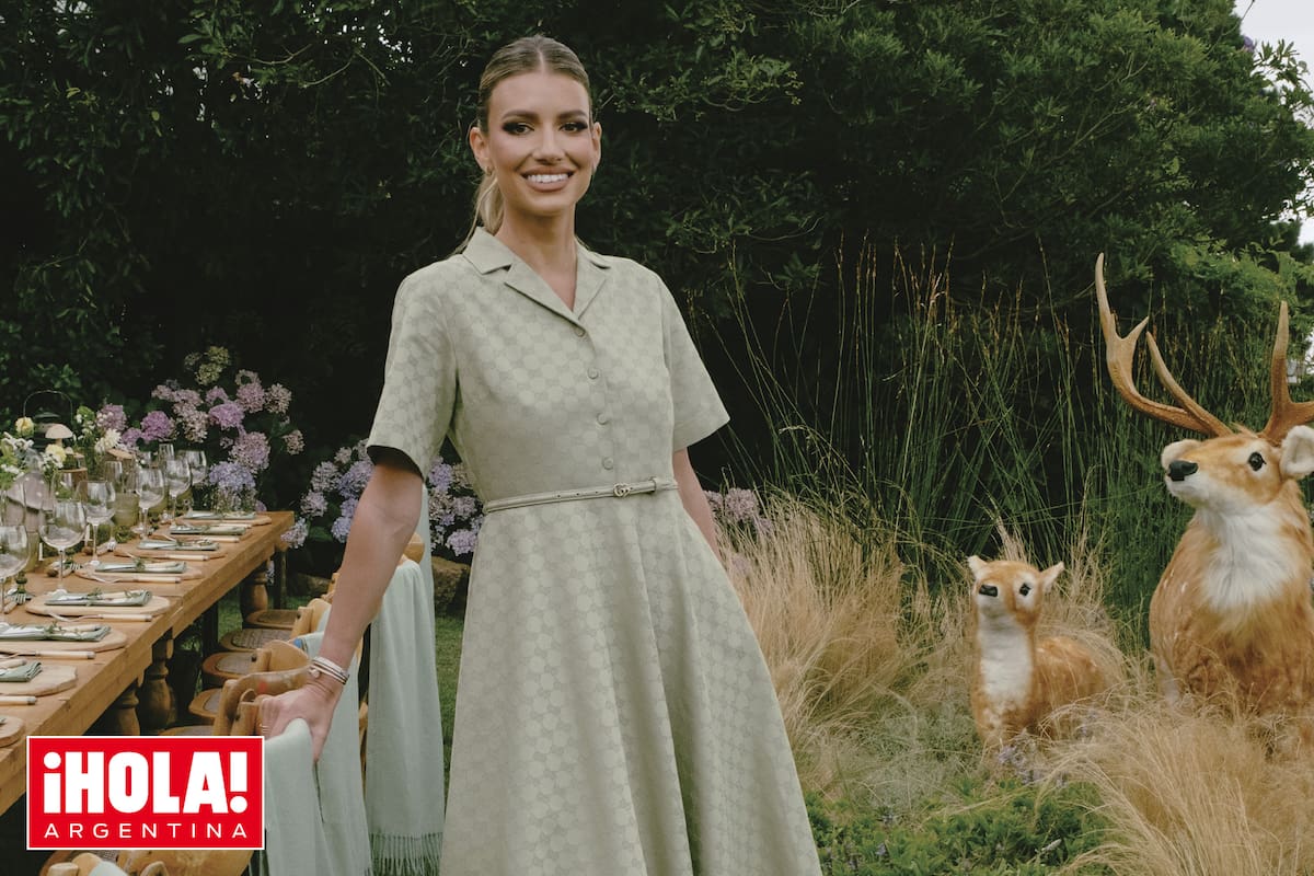 La influencer, en el increíble bosque encantado que recreó en Solanas, frente al mar