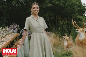 La influencer, en el increíble bosque encantado que recreó en Solanas, frente al mar