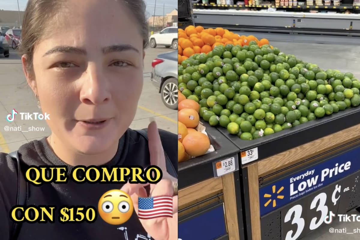 La influencer mostró todo lo que compró con US$150 en el supermercado