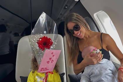 La influencer y sus hijos regresaron a Italia (Foto Instagram @agus.gandolfo)
