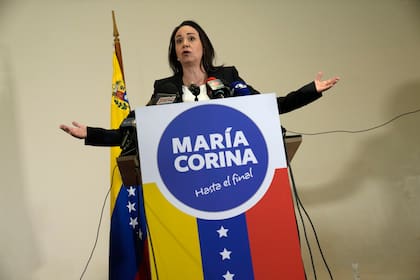 La inhabilitada líder opositora venezolana María Corina Machado