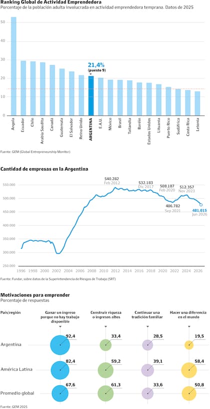 La iniciativa emprendedora en la Argentina