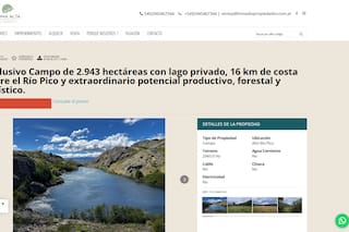 Una inmobiliaria aprovechó el limbo judicial y ofreció a extranjeros campos con lago privado en el sur