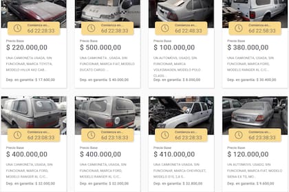 La inscripción para la subasta de autos de la AFIP del 21 de diciembre puede realizarse hasta 48 horas antes