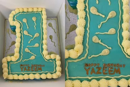 La insólita torta que recibió la usuaria de Twitter