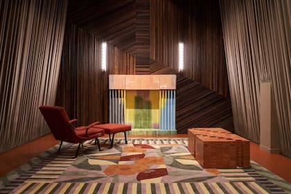 La instalación “Accanto al fuoco / By de Fire”, de Studio Luca Guadagnino, fue de los espacios más comentados de la semana del Diseño en Milán de 2022.