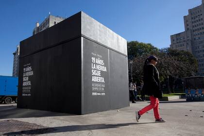 La instalación de AMIA en Plaza Houssay