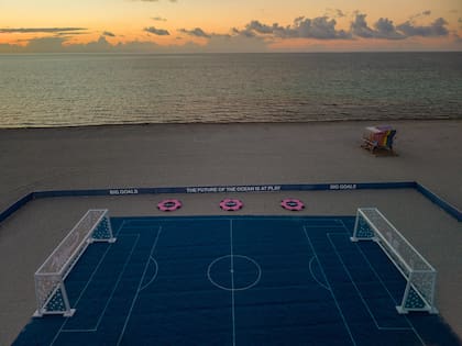 La instalación presentada por Reefline en Miami