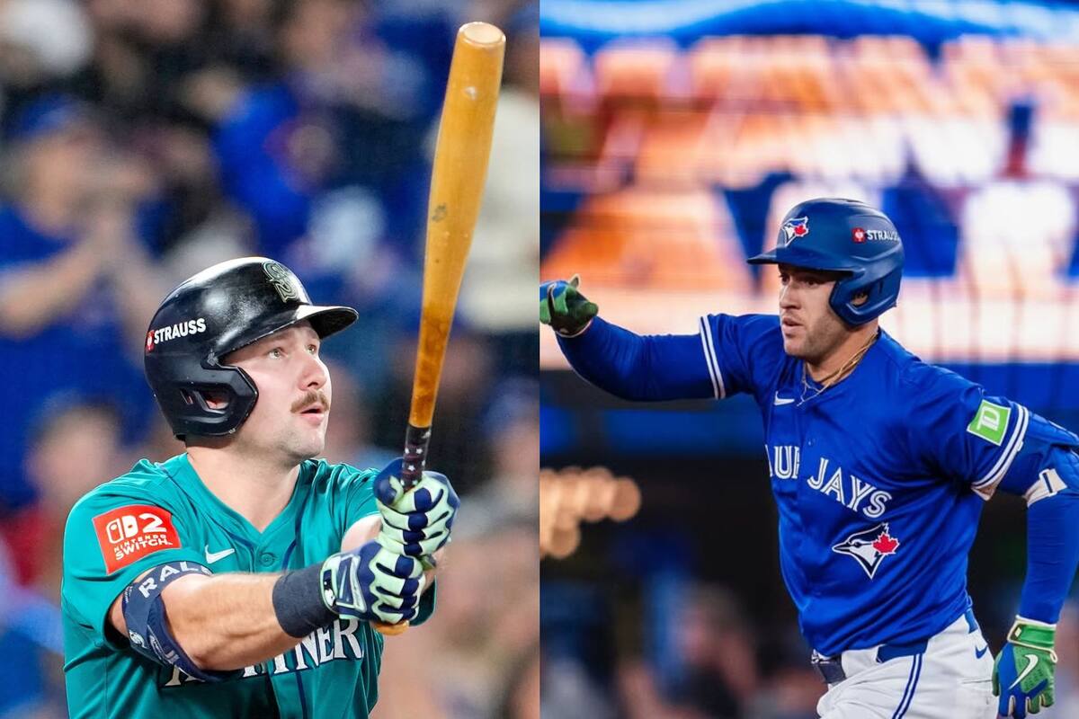 La Inteligencia Artificial mostró quién es uno de los favoritos para llegar a la Serie Mundial de las Grandes Ligas (Instagram/@mariners - @bluejays)